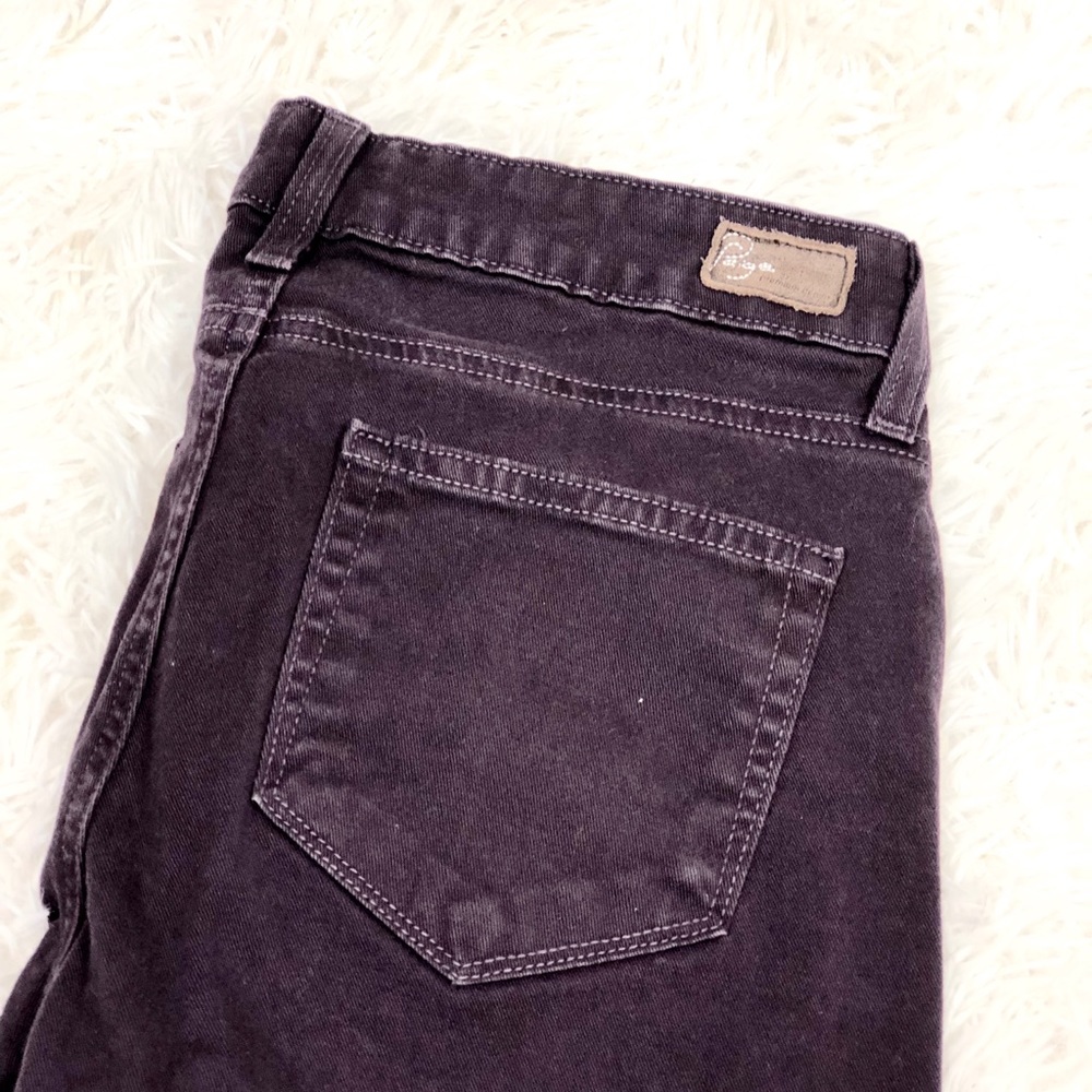 Paige Peg Skinny Dark Purple Jeans - Picture 4 of 8